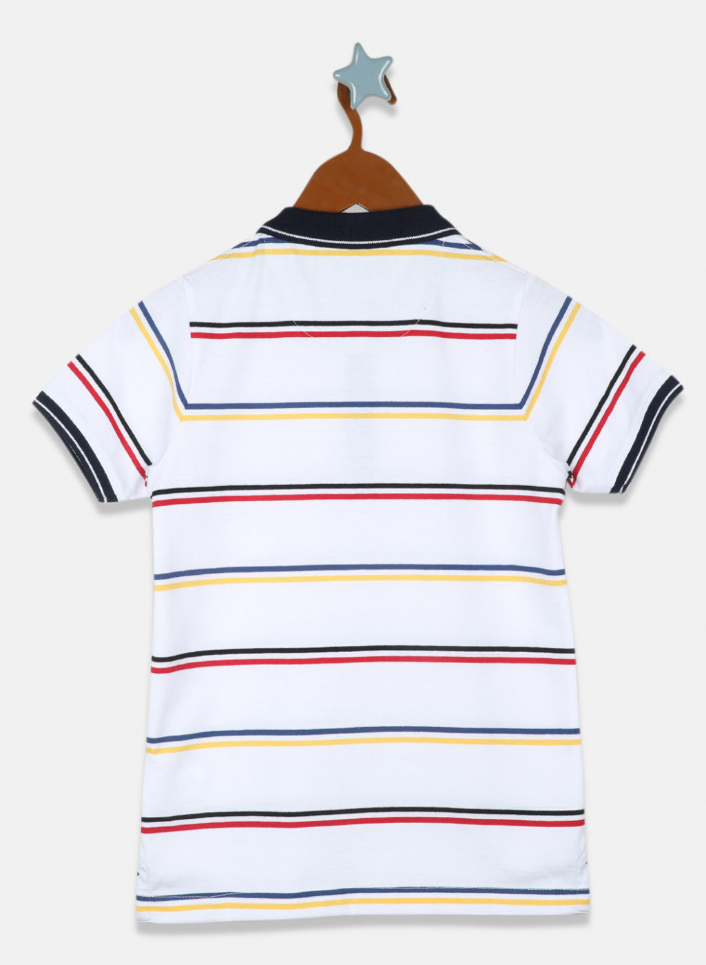 Boys White Stripe T-Shirt