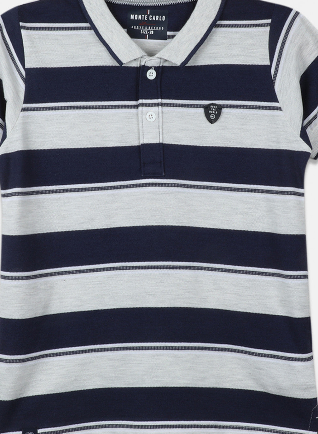 Boys Grey Stripe T-Shirt