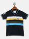 Boys Navy Blue Stripe T-Shirt