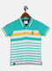 Boys Sea Green Printed T-Shirt