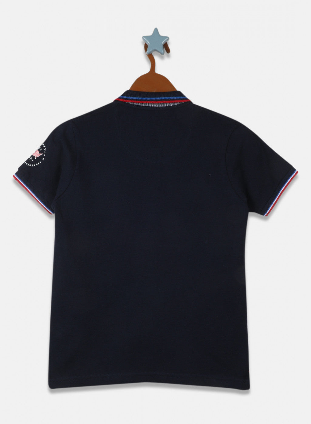 Boys Navy Blue Printed T-Shirt
