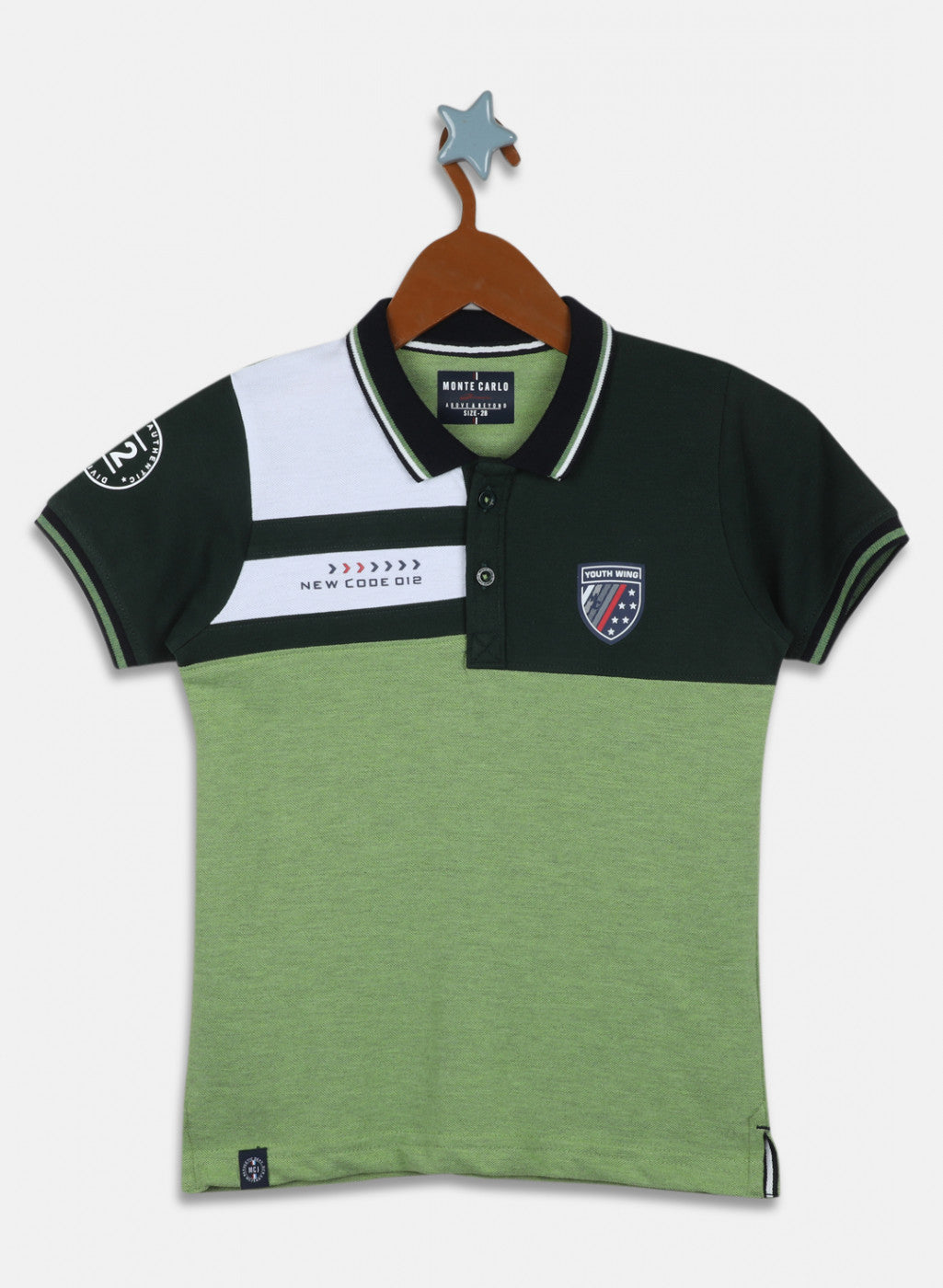 Boys Green Printed T-Shirt