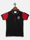 Boys Black Printed T-Shirt
