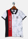 Boys White Printed T-Shirt