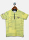 Boys Yellow Printed T-Shirt