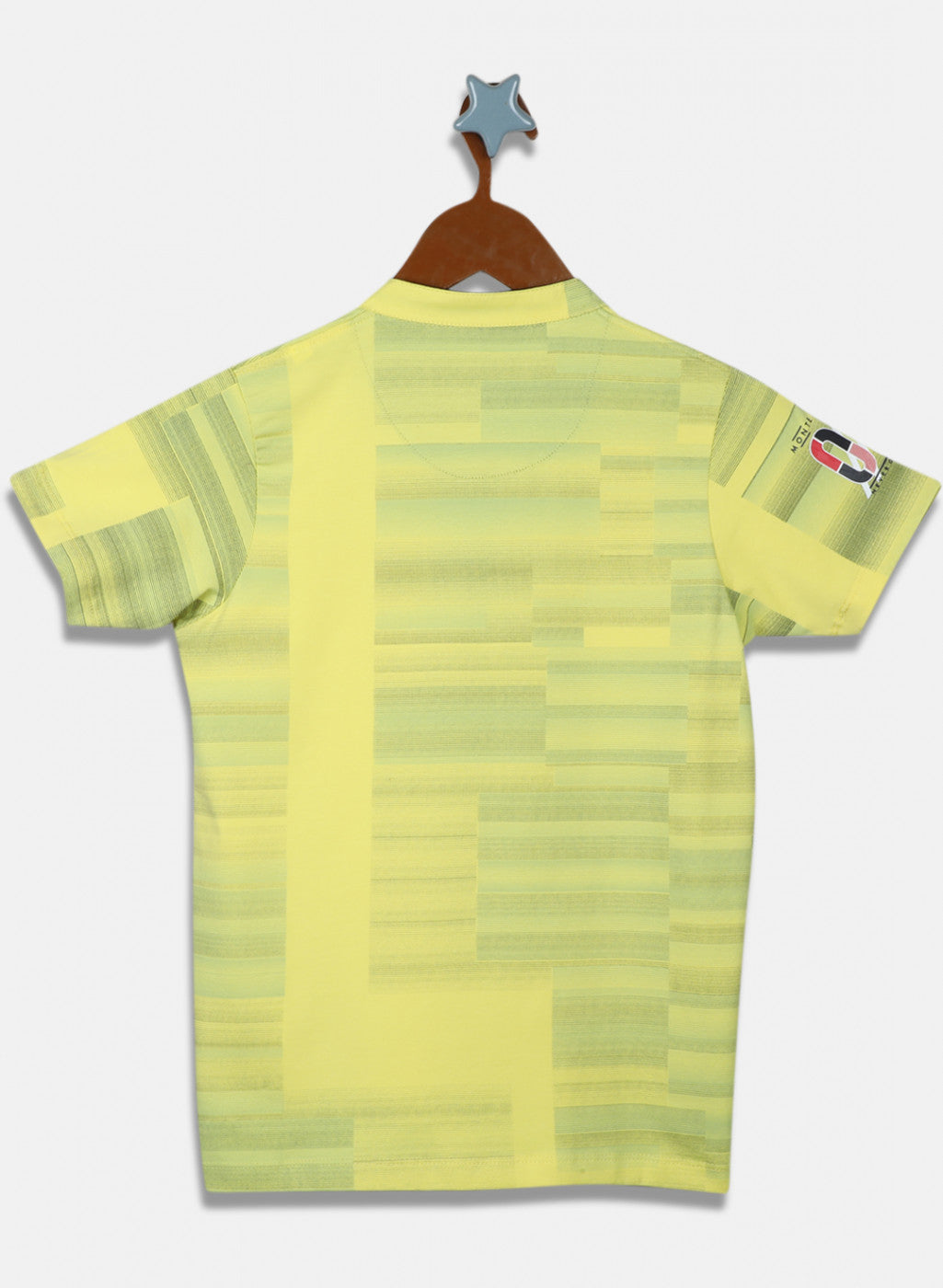 Boys Yellow Printed T-Shirt