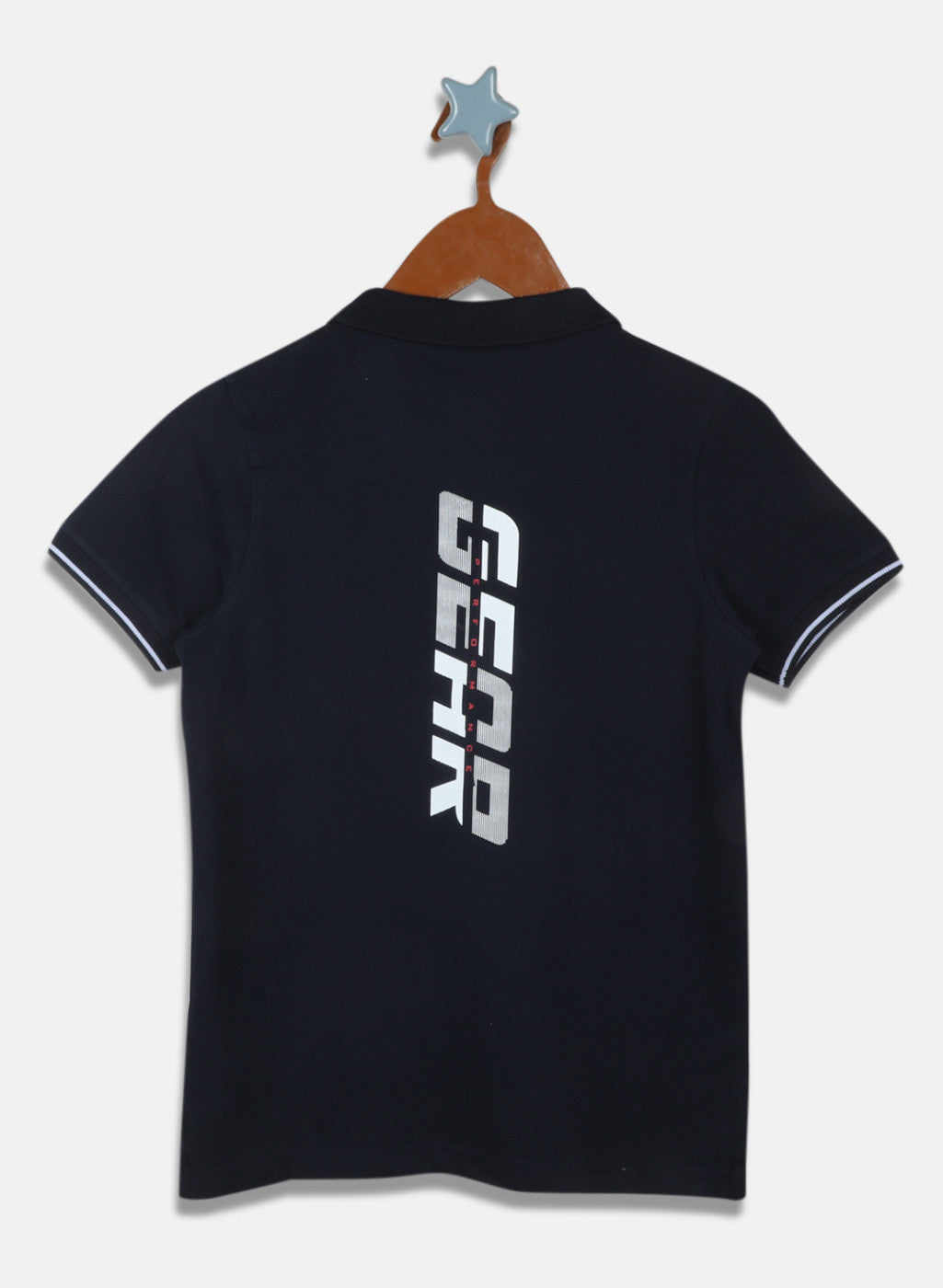 Boys Navy Blue Printed T-Shirt