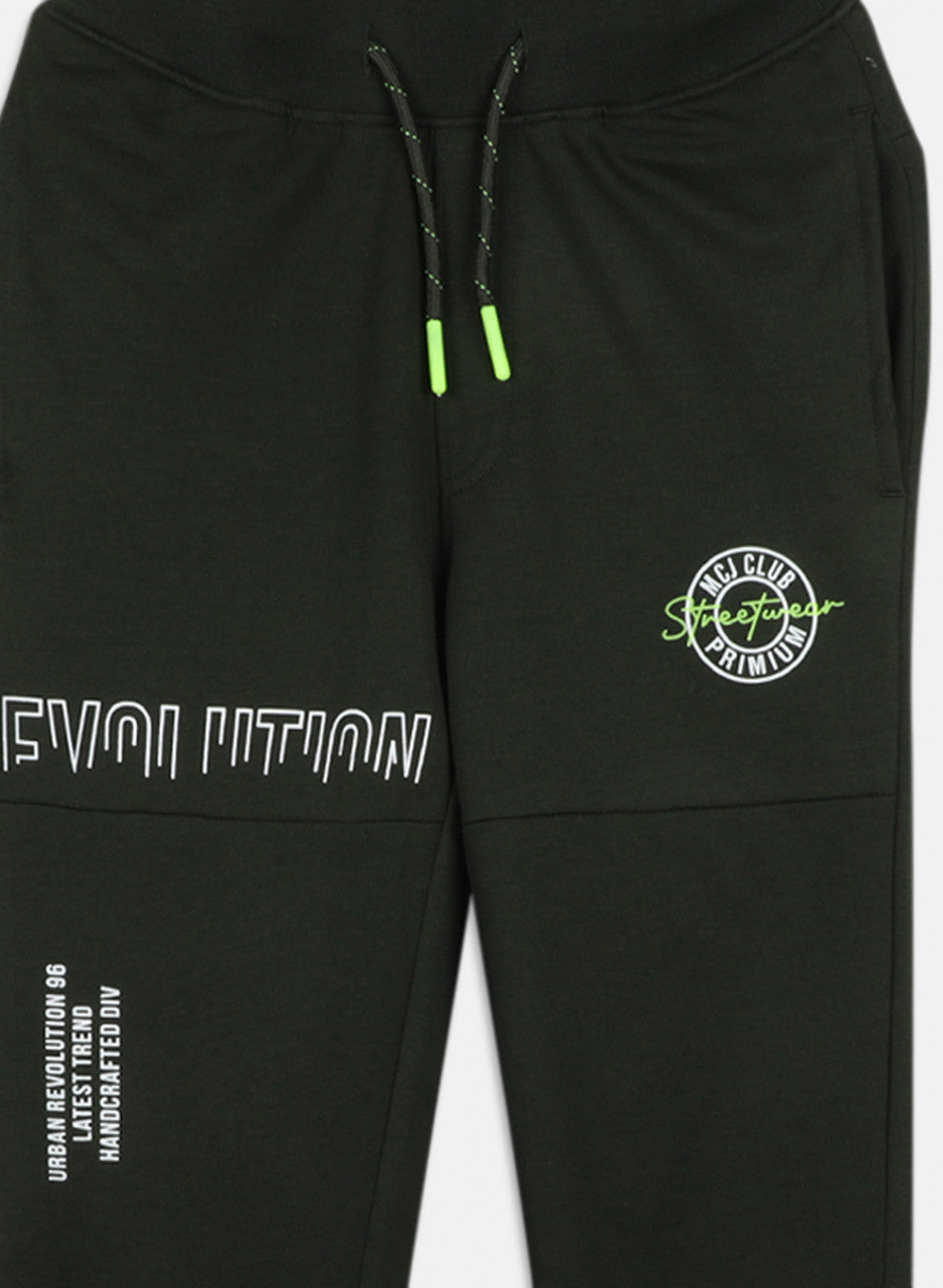 Boys Olive Regular Fit Lower