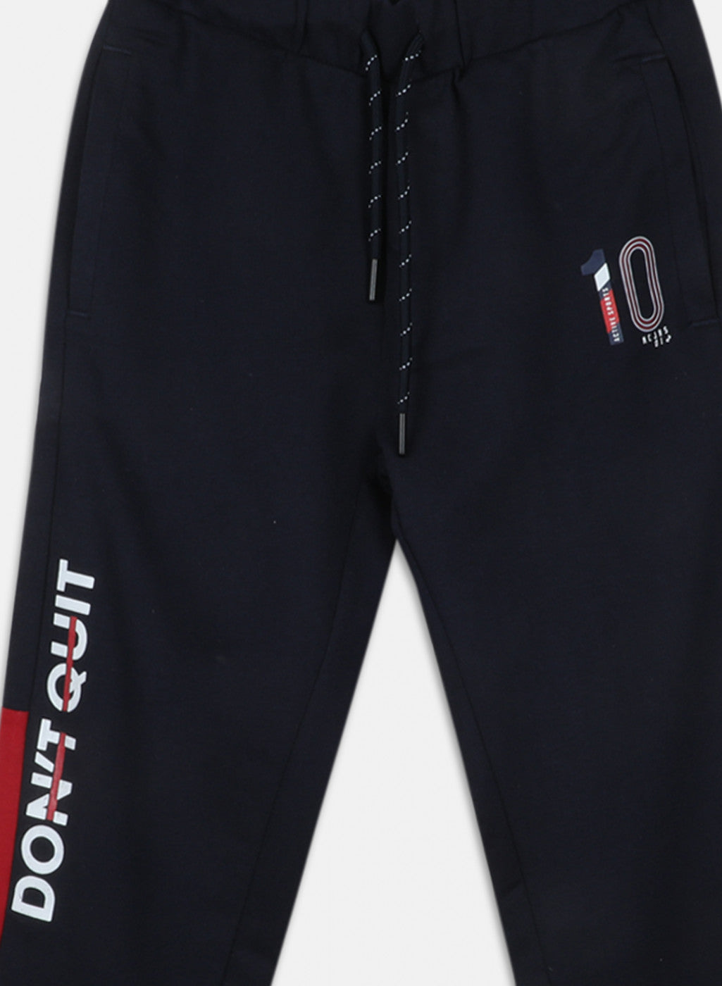 Boys Navy Blue Regular Fit Lower