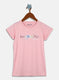Girls Pink Printed Top