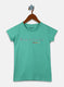 Girls Green Printed Top