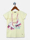 Girls Yellow Printed Top