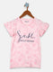 Girls Pink Printed Top
