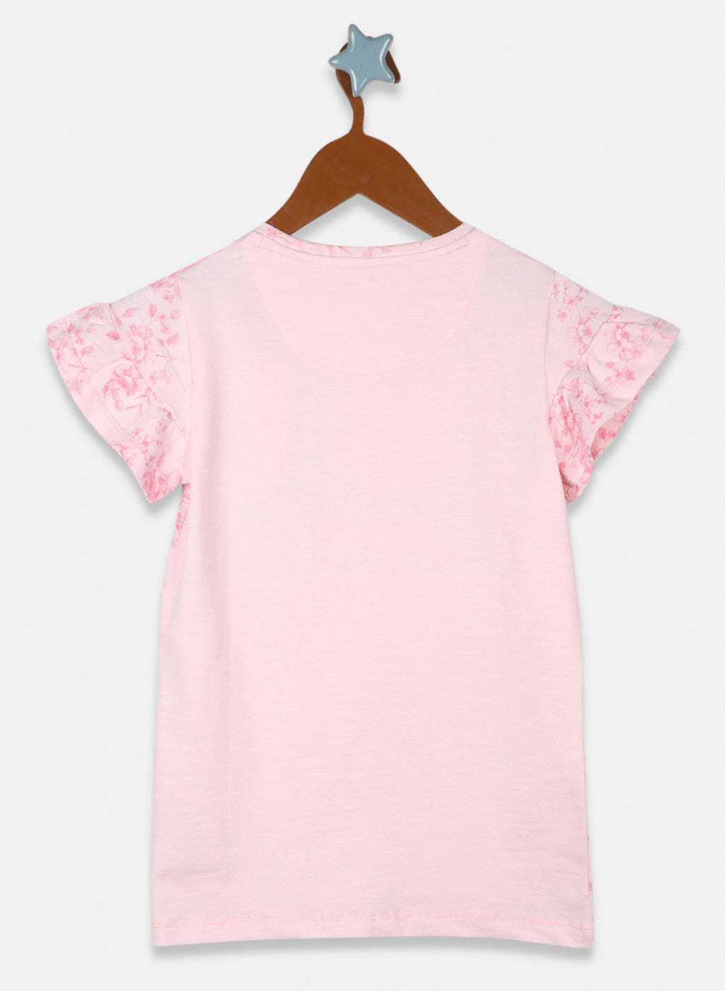 Girls Pink Printed Top