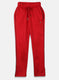Girls Red Regular Fit Lower