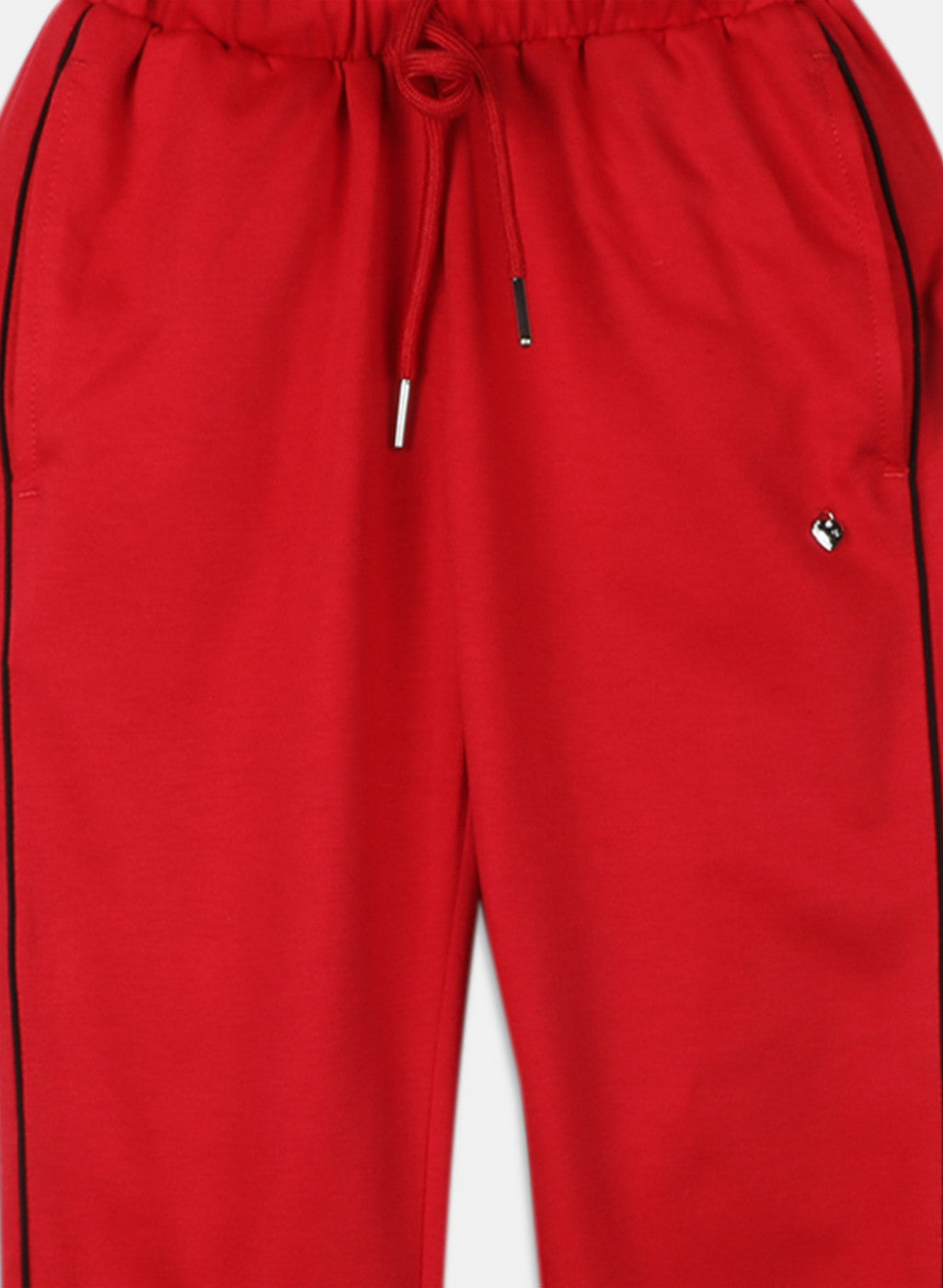 Girls Red Regular Fit Lower