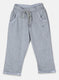 Girls Grey Plain Capri