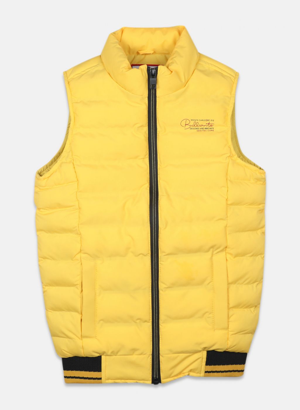 Boys Yellow Solid Jacket