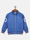 Boys Blue Solid Jacket