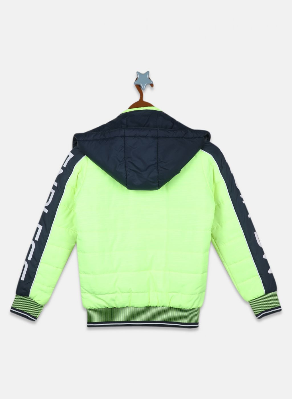 Boys Green Solid Jacket