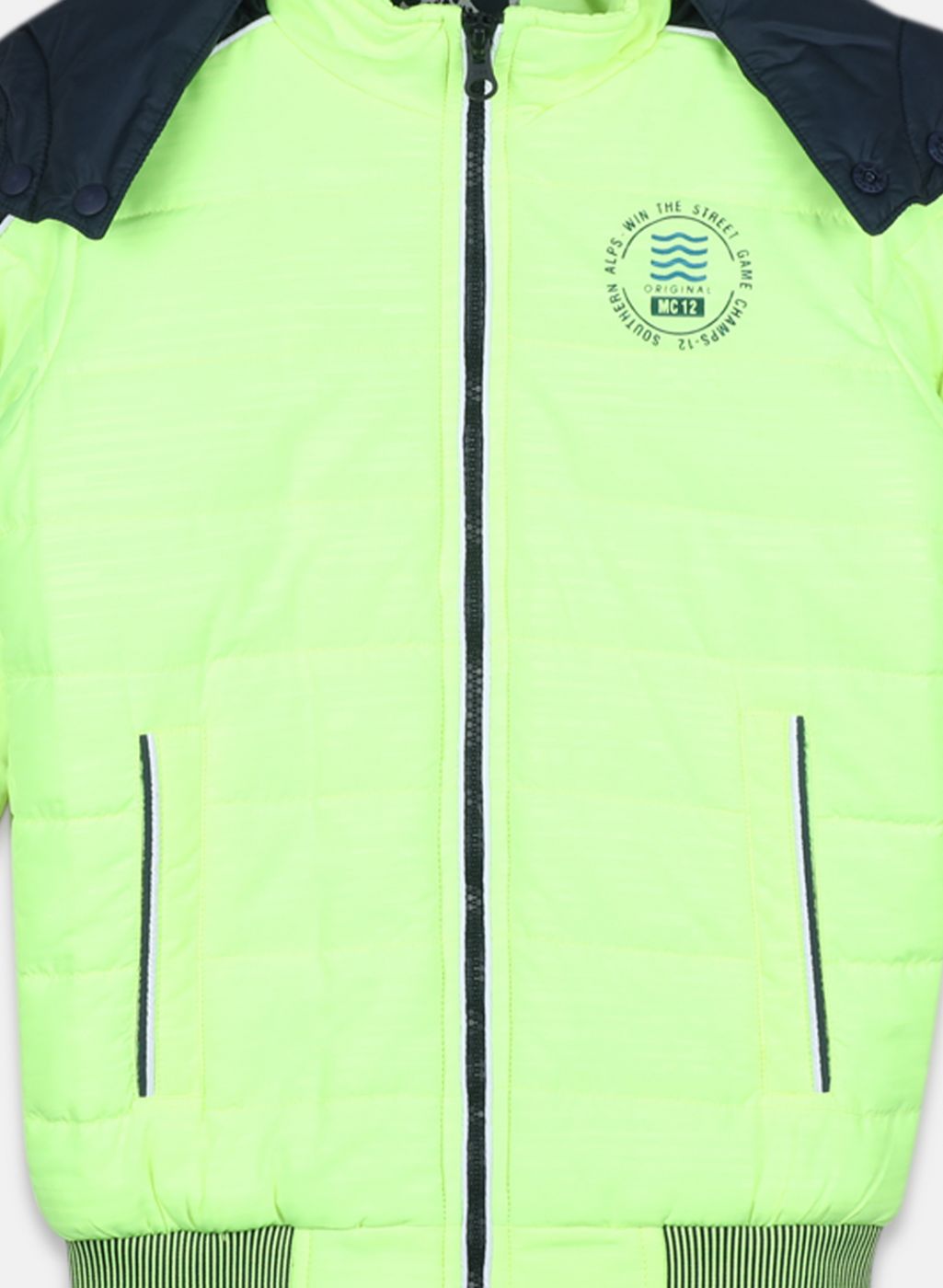 Boys Green Solid Jacket