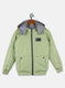 Boys Green Solid Jacket