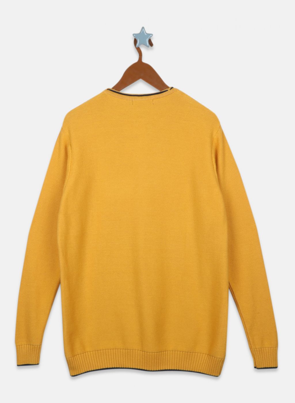 Boys Mustard Solid Pullover