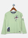 Boys Green Printed T-Shirt