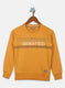 Boys Mustard Printed Sweatshirt