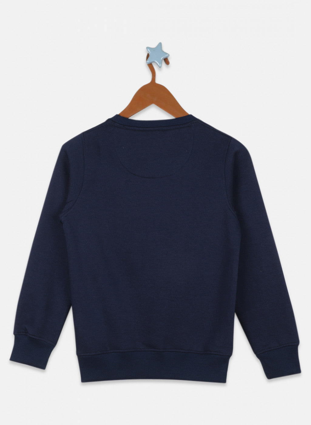 Boys NAvy Blue Printed Sweatshirt