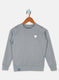 Boys Grey Solid Sweatshirt