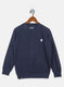 Boys NAvy Blue Solid Sweatshirt