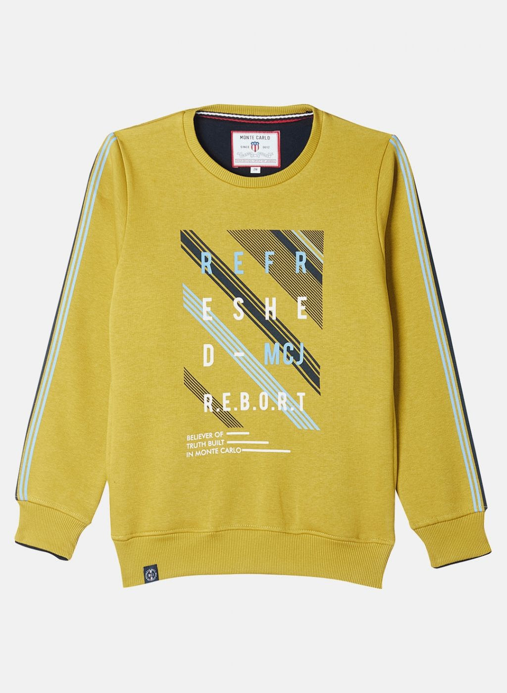 Boys Green Printed Sweatshirt