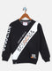 Boys Black Printed Sweatshirt