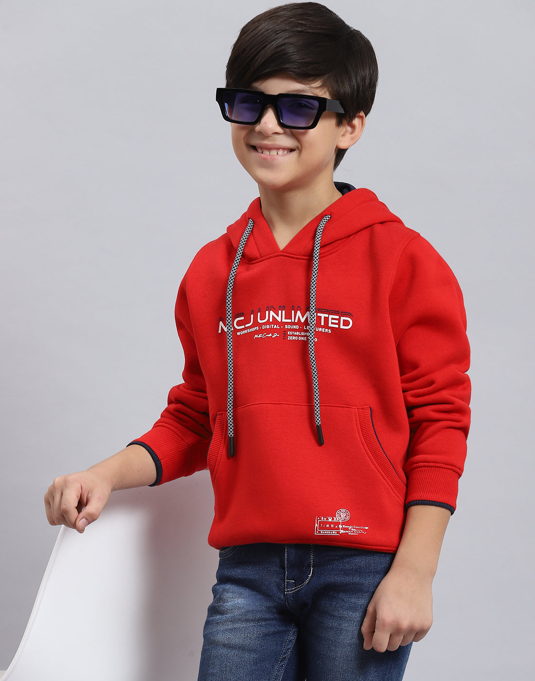 MAATEE & SONS】Vintage sweat shirt RED 3 C2 Full Sleeve Baby Boys