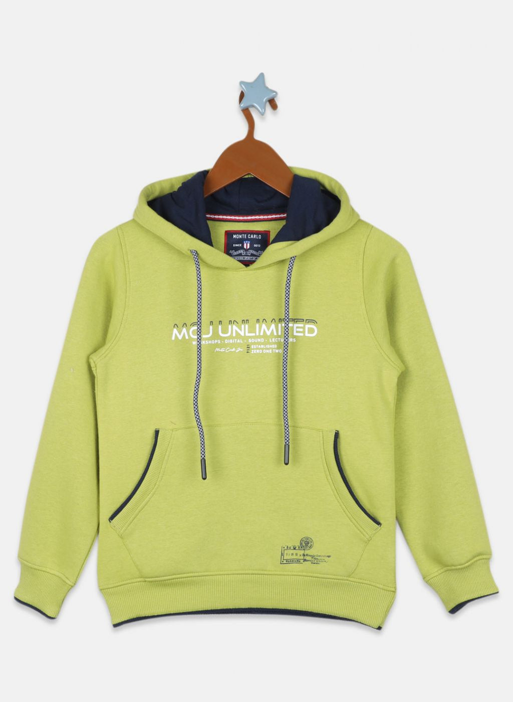 Boys Green Printed Sweatshirt
