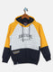 Boys Mustard Printed Sweatshirt