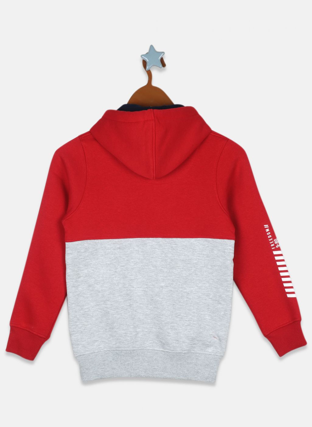 Boys Red Printed Sweatshirt