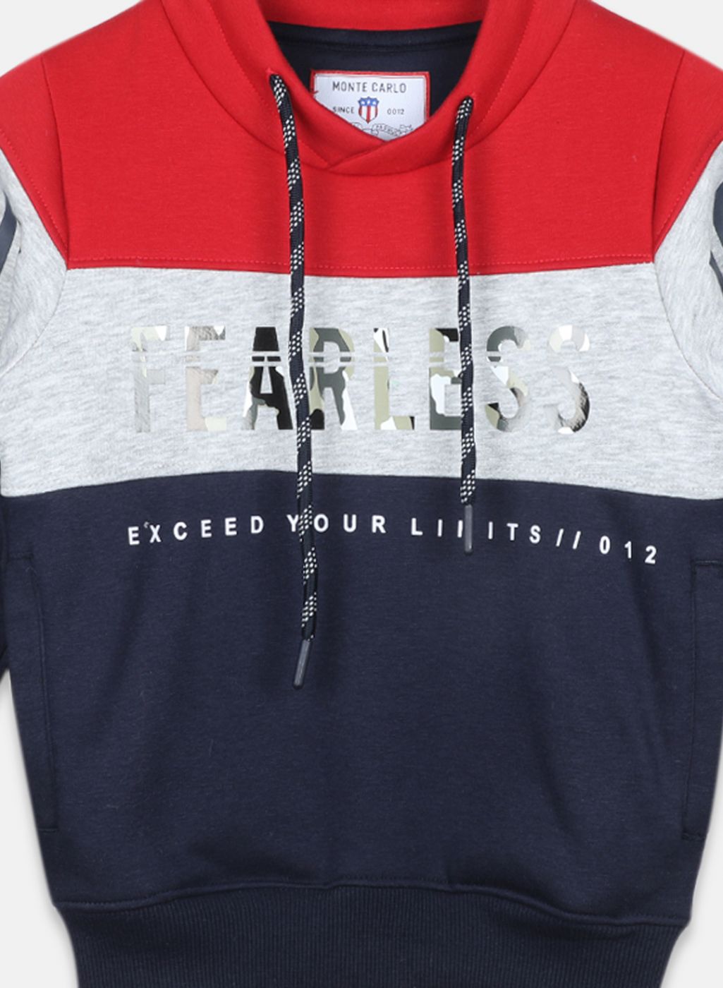 Boys Blue Printed Sweatshirt