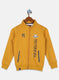 Boys Mustard Printed Sweatshirt
