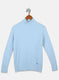 Girls Sky Blue Solid Top