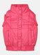 Girls Pink Solid Jacket