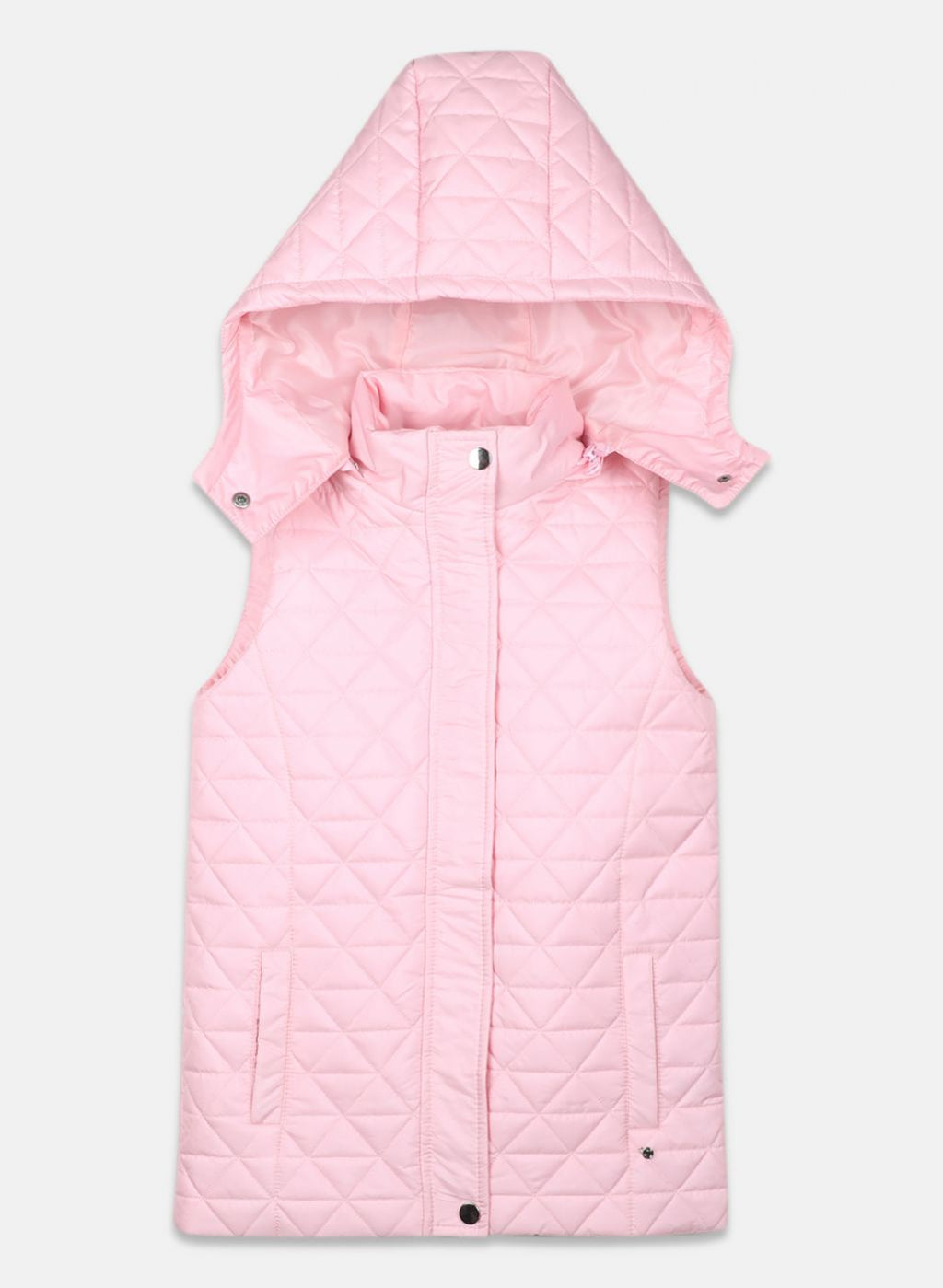 Girls Pink Solid Jacket