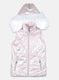 Girls Pink Printed Jacket