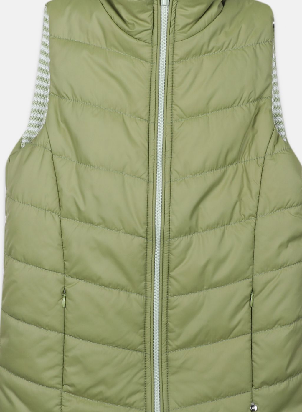 Girls Light Green Check Jacket