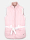 Girls Peach Solid Jacket