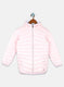 Girls Pink Solid Jacket