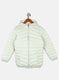 Girls Green Solid Jacket