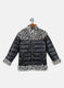 Girls Black Solid Jacket