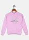 Girls Purple Printed Sweatshirt